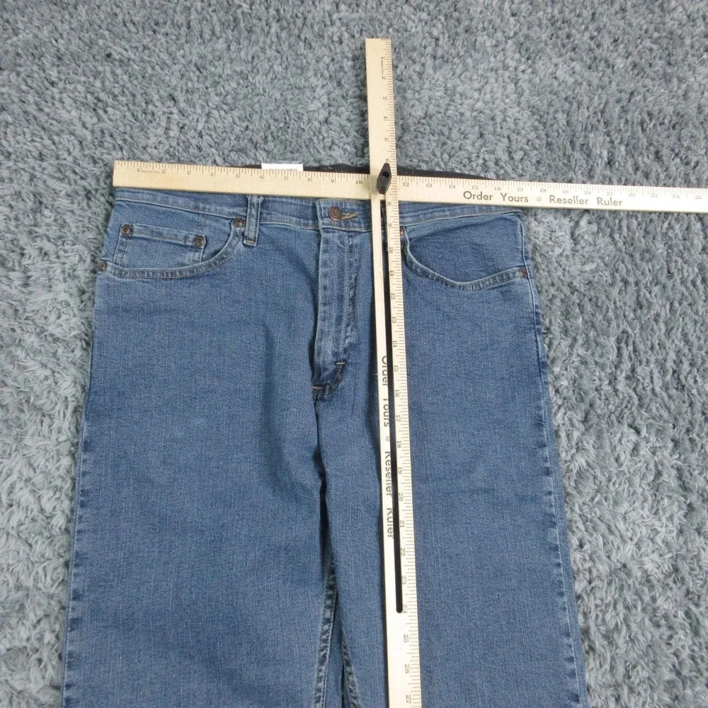 Wrangler Authentics Jeans Mens 34x30 Blue Denim Straight Leg Stretch 34x30* NWT